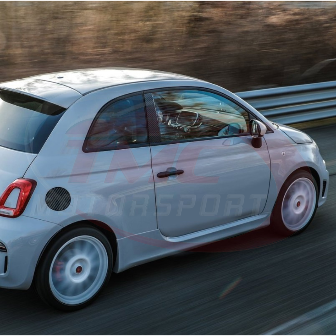 Abarth 500 / 595 / 695 Carbon Fibre Look Front Pillar Cover Stickers - Abarth Tuning