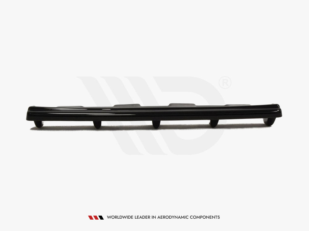 Maxton Design Central Rear Splitter Mitsubishi Lancer EVO X (W/vertical Bars) (2007-2015)