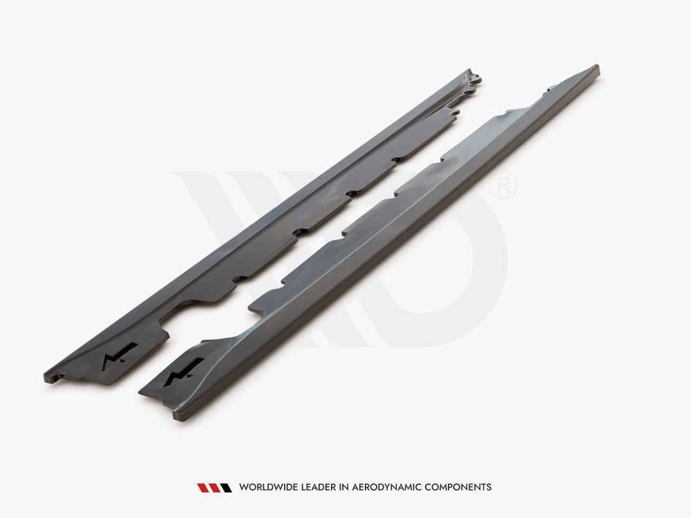 Maxton Design Side Skirts Splitters Mini Cooper/ ONE R50 (2001-2006) - Carbon Look