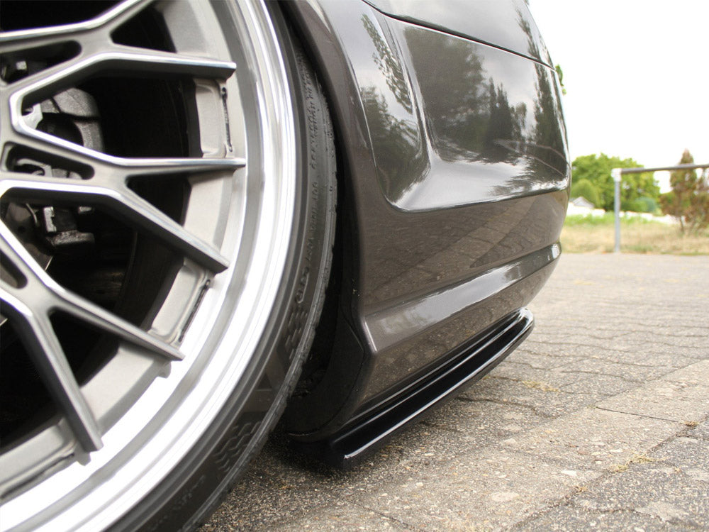 Maxton Design Rear Side Splitters Mercedes CL 500 C216 Amgline (2006-2010) - Carbon Look