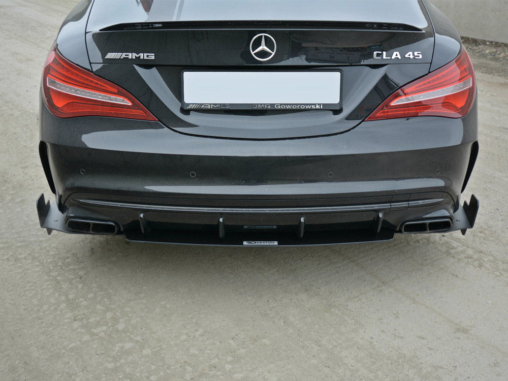 Maxton Design Racing Rear Side Splitters Mercedes CLA45 AMG C117 Facelift (2017-2019)