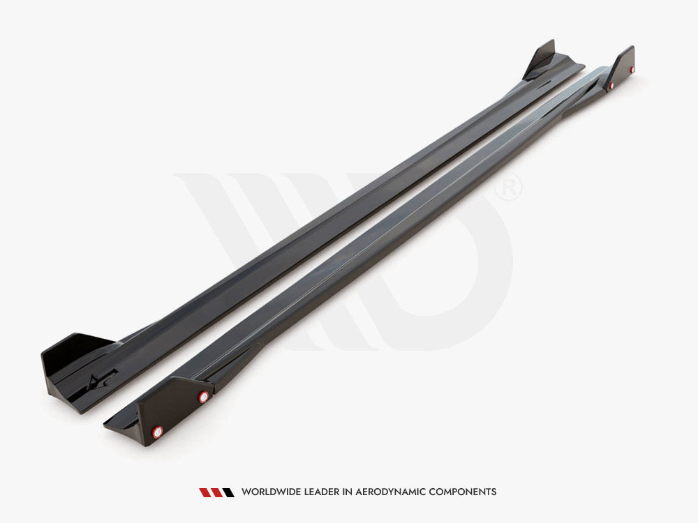 Maxton Design Side Skirts Diffusers V.2 + Flaps Mercedes AMG A45 S