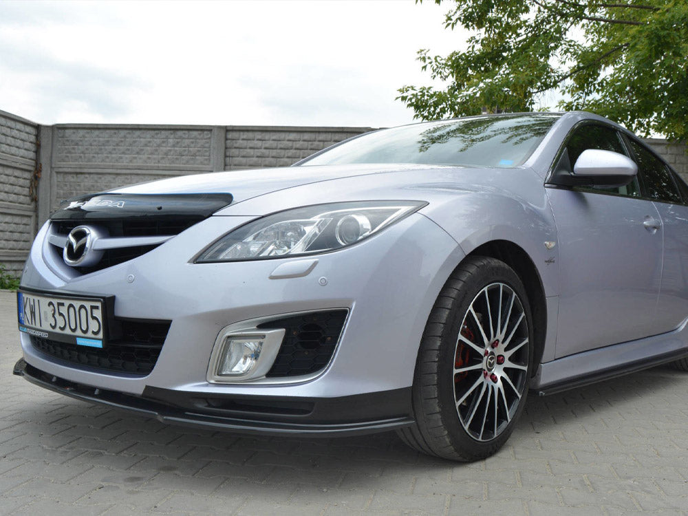 Maxton Design Front Splitter Mazda 6 Mk2 Sport Hatch (GH-series) Pre-facelift (2008-2010) - Carbon Look