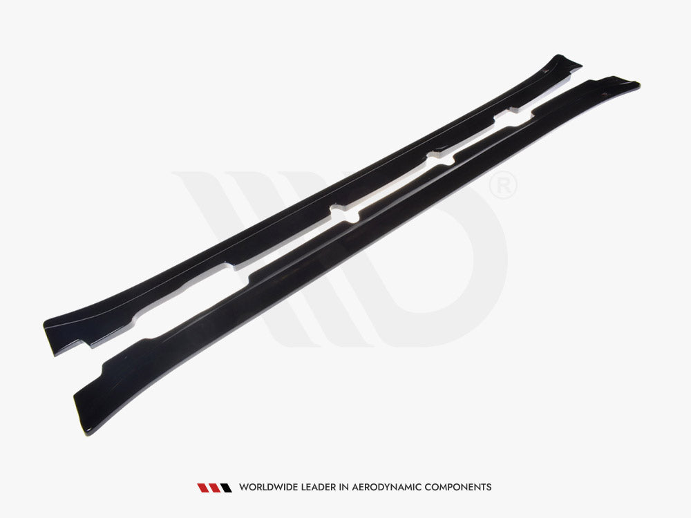 Maxton Design Side Skirts Diffusers Maserati Quattroporte MK5 Facelift (2009-2012) - Textured