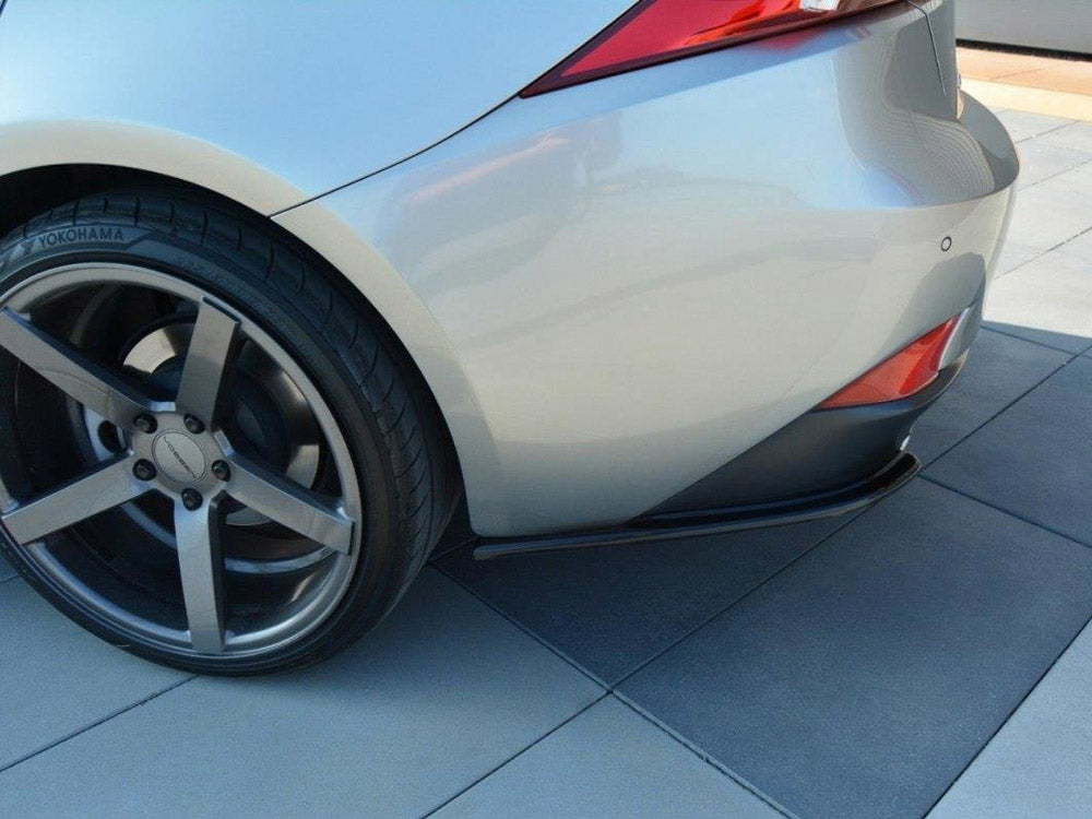 Maxton Design Rear Side Splitters Lexus IS 200T MK3 (2013-2016) - Textured