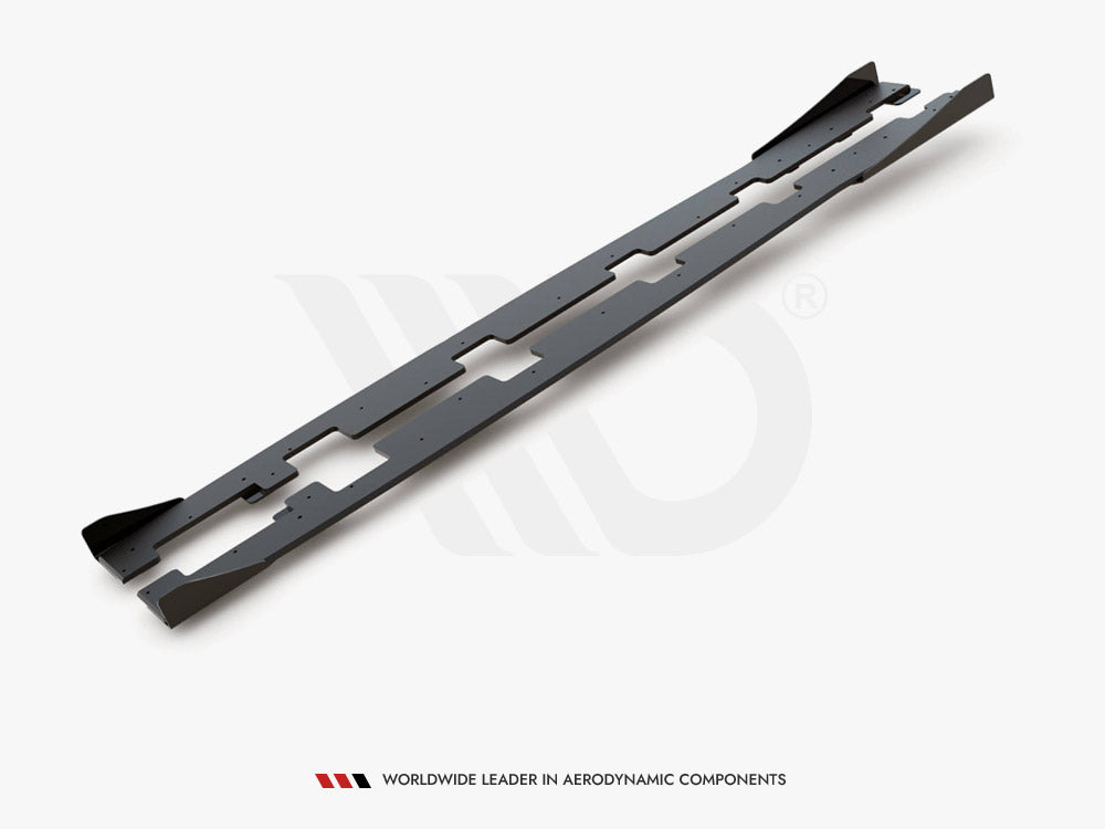 Maxton Design Street PRO Side Skirts Diffusers + Flaps Ford Focus RS Mk3