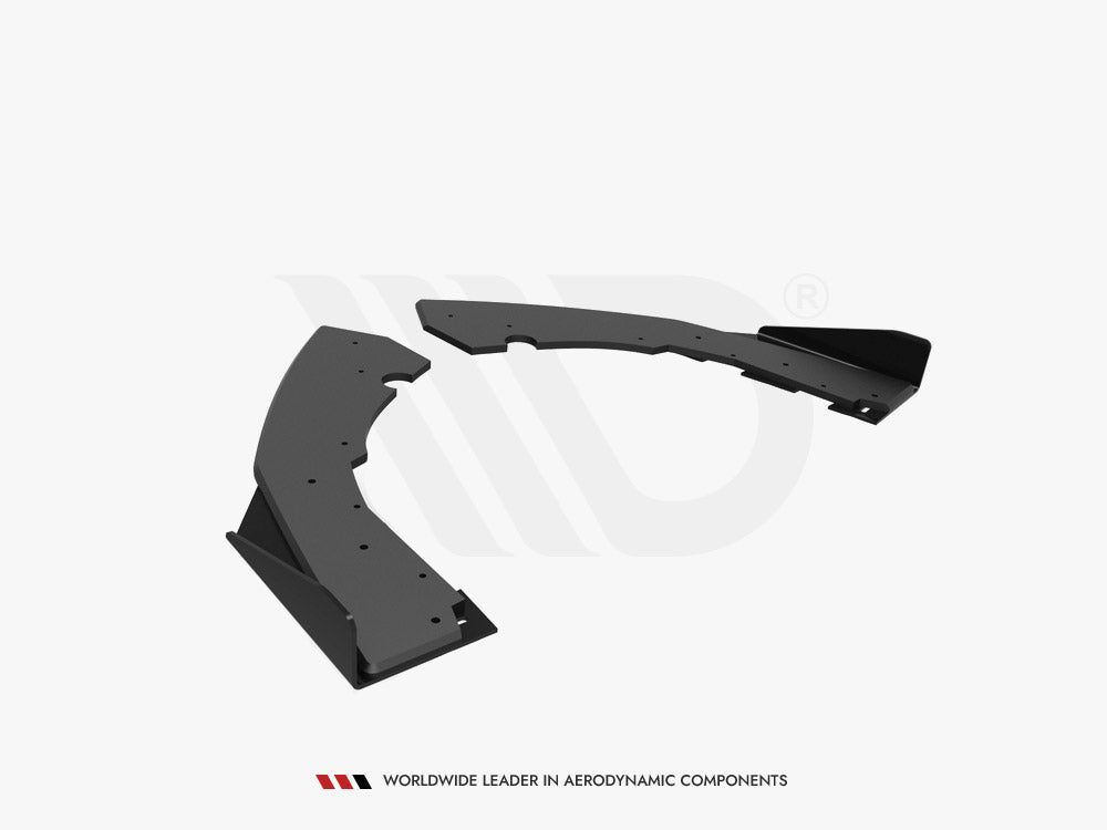 Maxton Design Street PRO Rear Side Splitters (+flaps) Bmw M2 F87 (2016-2020)