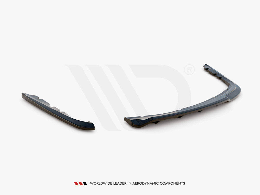 Maxton Design Central Rear Splitter (Vertical Bars) BMW 3 Sedan E90