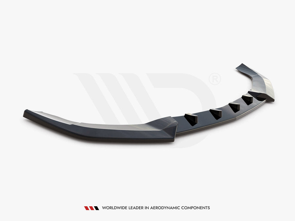 Maxton Design Front Splitter V.2 Mercedes E Amg-Line Sedan W212 Facelift (2012-2016)