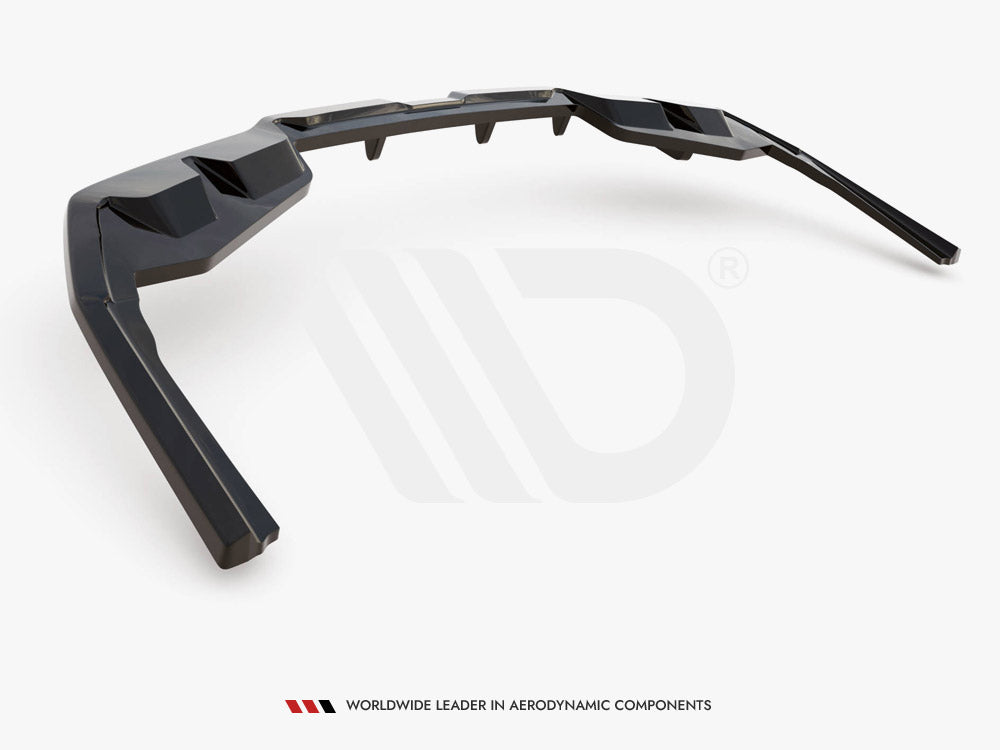 Maxton Design Central Rear Splitter (Vertical Bars) V.1 BMW i4 M-Pack G26