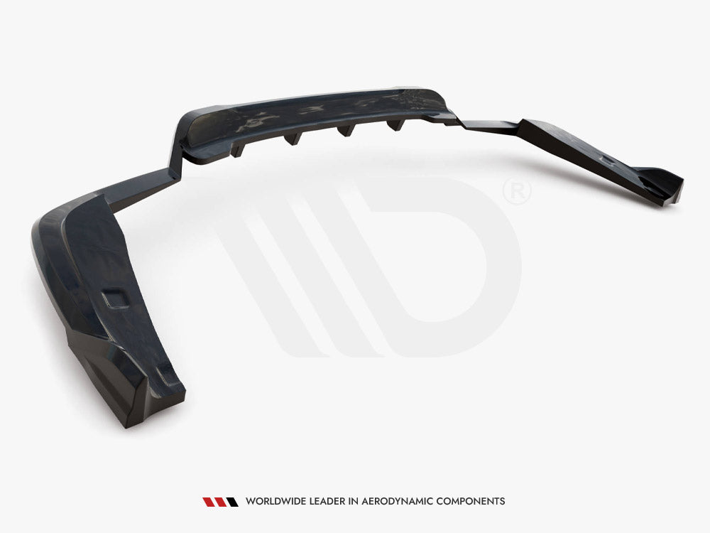 Maxton Design Central Rear Splitter (Vertical Bars) V.2 BMW X4 M40i G02