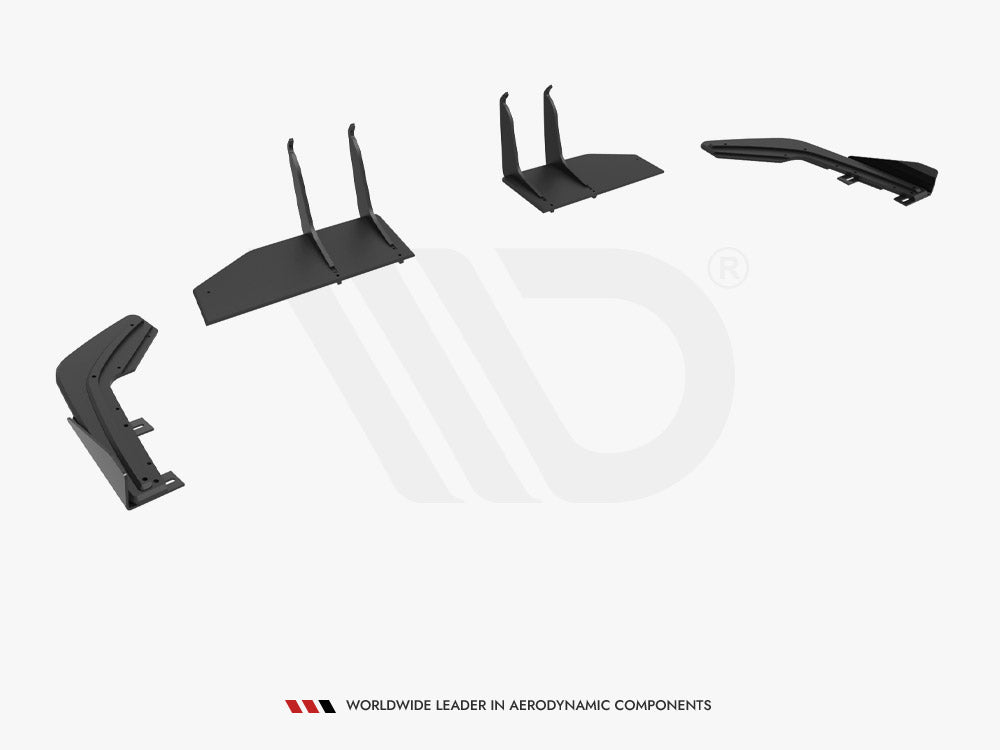 Maxton Design Street PRO Rear Diffuser + Flaps Honda Civic Type-R Mk 11