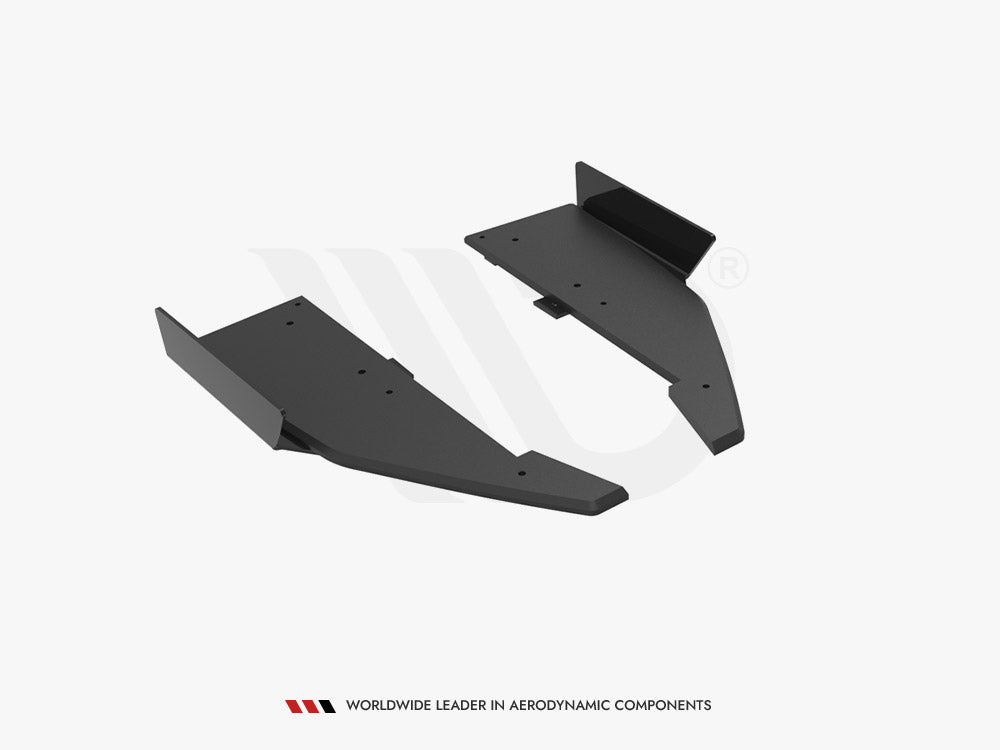 Maxton Design Street Pro Rear Side Splitters + Flaps Mercedes-AMG C63 Sedan / Estate W205 Facelift