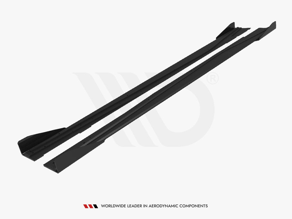 Maxton Design Street PRO Side Skirts Diffusers + Flaps Mercedes-Benz A AMG-Line W176 Facelift