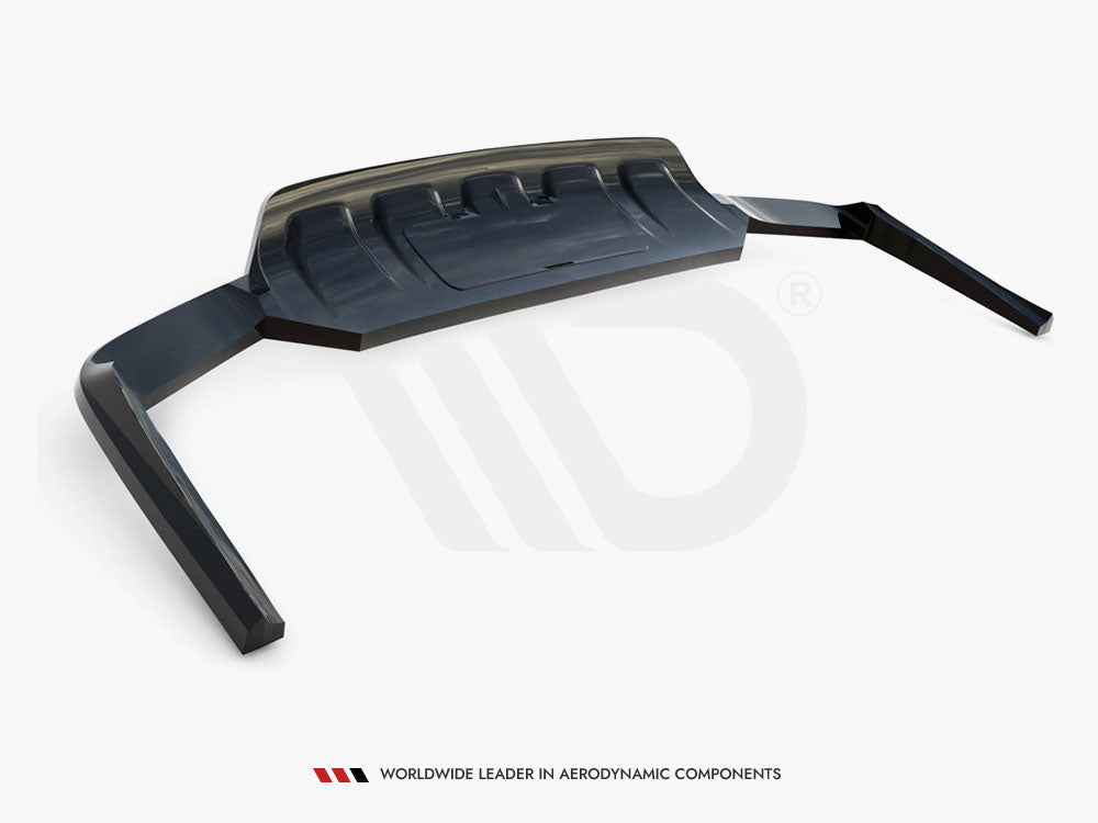 Maxton Design Central Rear Splitter (Vertical Bars) Audi Q7 Mk2
