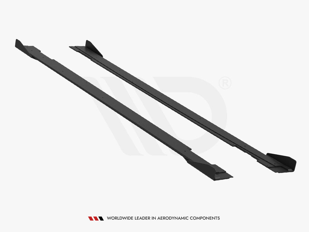 Maxton Design Street PRO Side Skirts Diffusers + Flaps Kia Stinger GT / GT-Line / Standard Mk1