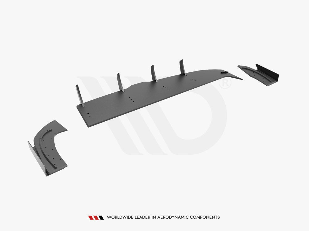 Maxton Design Street PRO Rear Diffuser + Flaps Hyundai I30 Fastback N-Line Mk3 Facelift