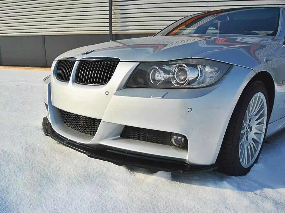 Maxton Design Front Splitter V.1 BMW 3 E90 M-Sport (2004-2008) - Carbon Look