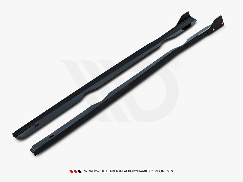 Maxton Design Side Skirts Diffusers V.4 + Flaps Ford Fiesta ST / ST-Line Mk7