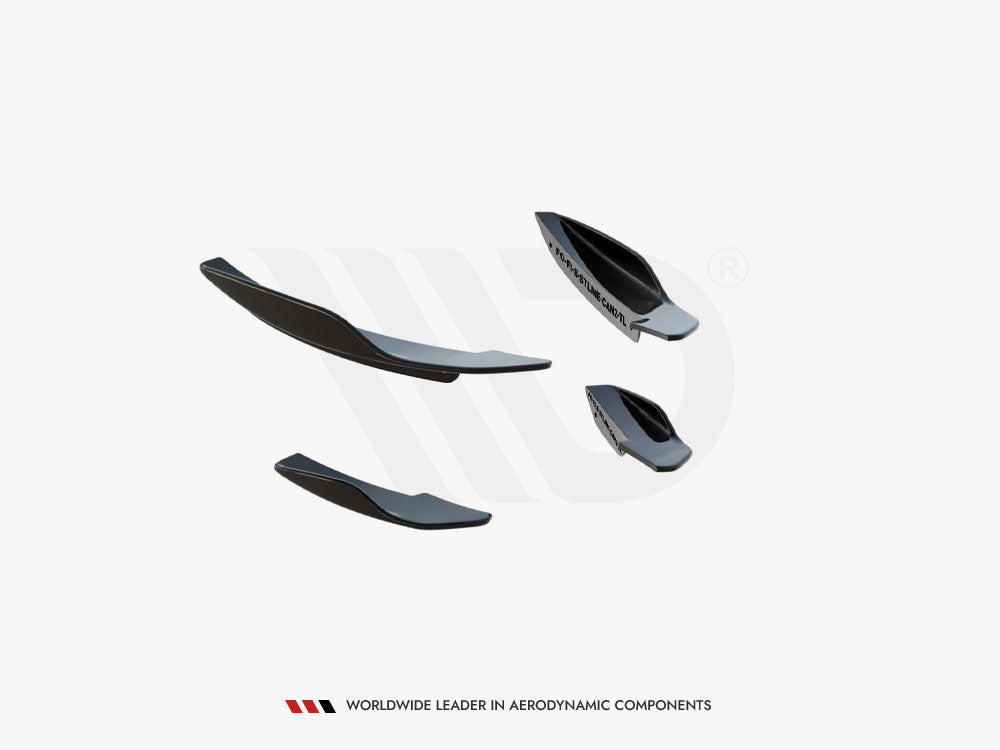 Maxton Design Front Bumper Wings (Canards) V.2 Ford Fiesta Mk8 ST / ST-Line