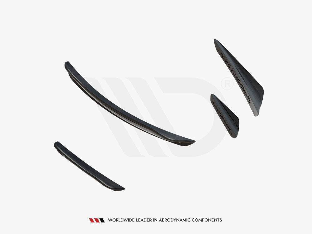 Maxton Design Front Bumper Wings (Canards) V.3 Ford Fiesta Mk8 ST / ST-Line