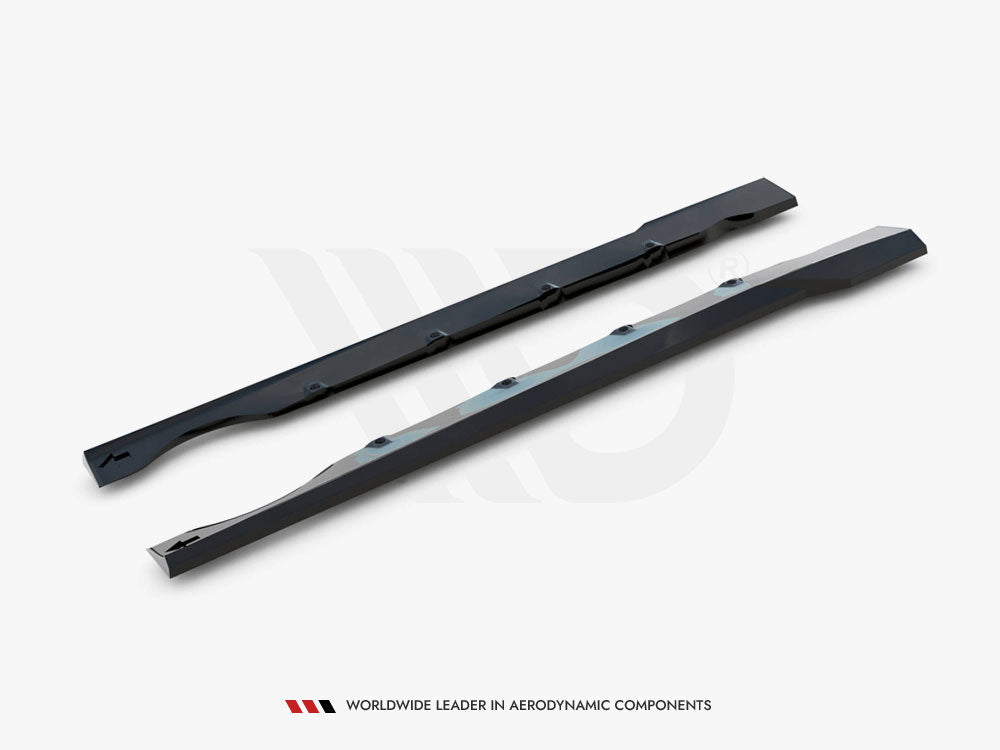 Maxton Design Side Skirts Diffusers Brabus Smart Fortwo C451 Facelift