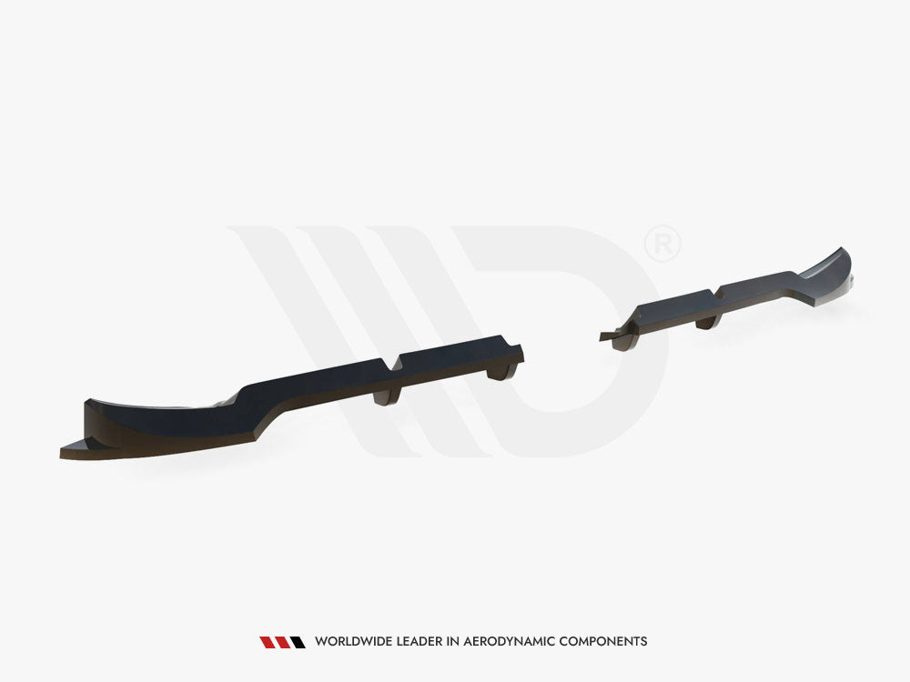 Maxton Design Rear Splitter (Vertical Bars) Brabus Smart Fortwo C451 Facelift