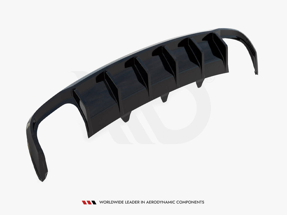 Maxton Design Rear Valance Audi A4 B8 Facelift (Version with dual exhausts on both sides)