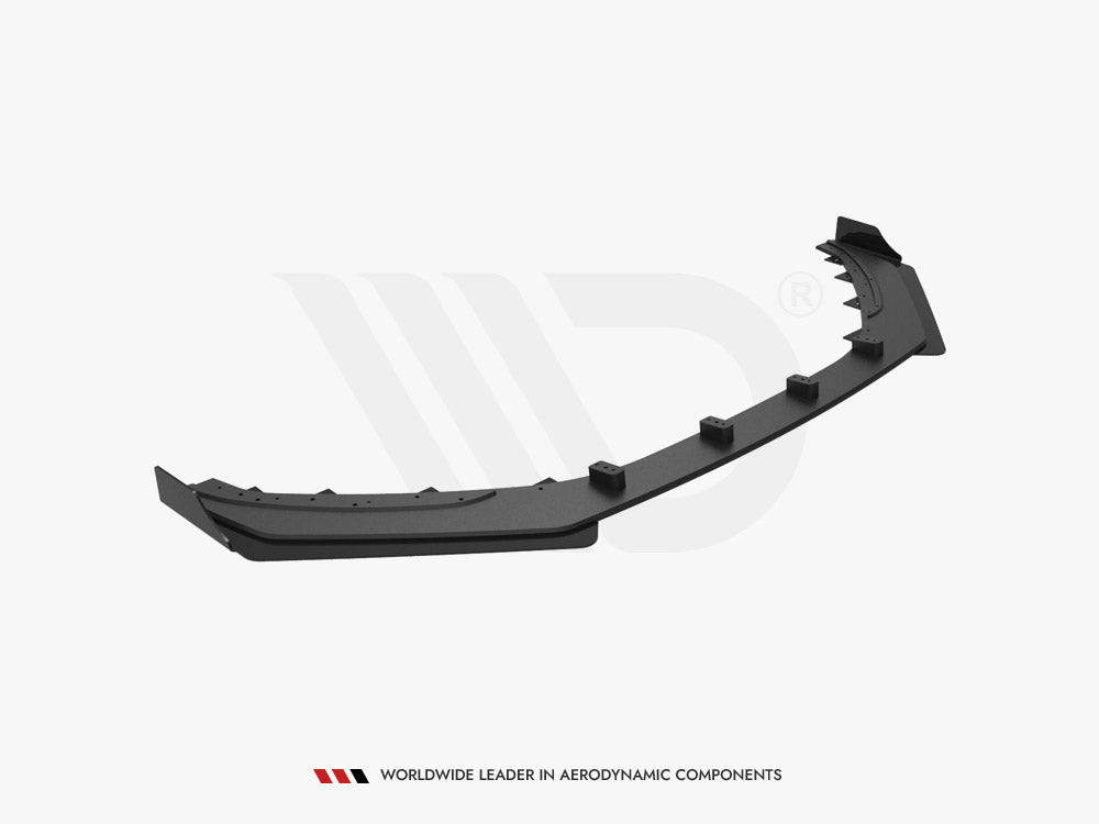 Maxton Design Street PRO Front Splitter + Flaps Hyundai Veloster N Mk2