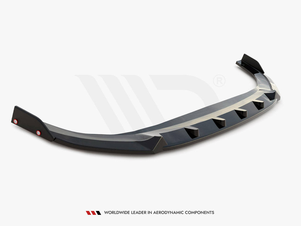 Maxton Design Front Splitter V.2 + Flaps Volkswagen Golf GTI / GTE / R-Line Mk8 Facelift