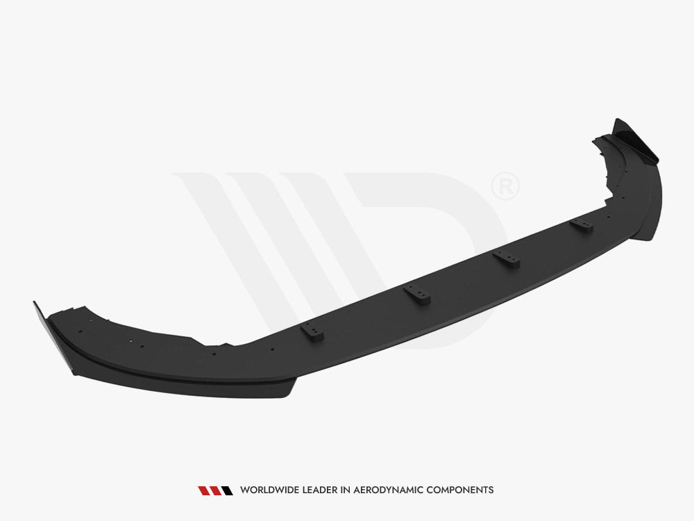 Maxton Design Street PRO Front Splitter + Flaps Volkswagen Polo GTI Mk6 Facelift