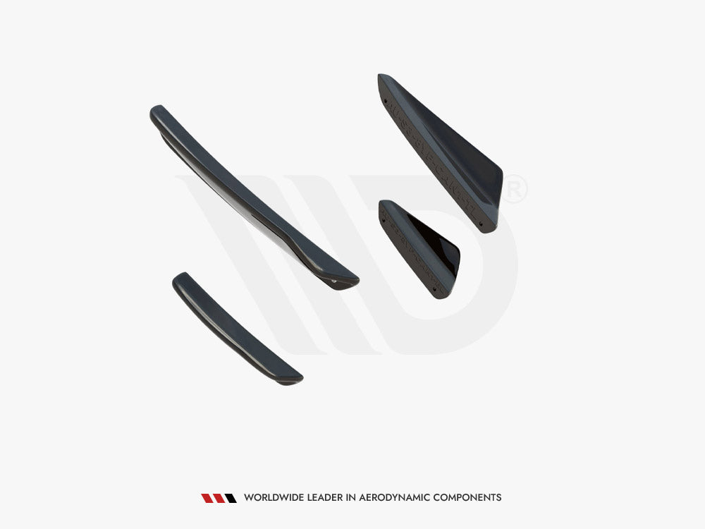 Maxton Design Front Bumper Wings (Canards) Audi S3 Sportback / A3 S-Line Sportback 8Y Facelift