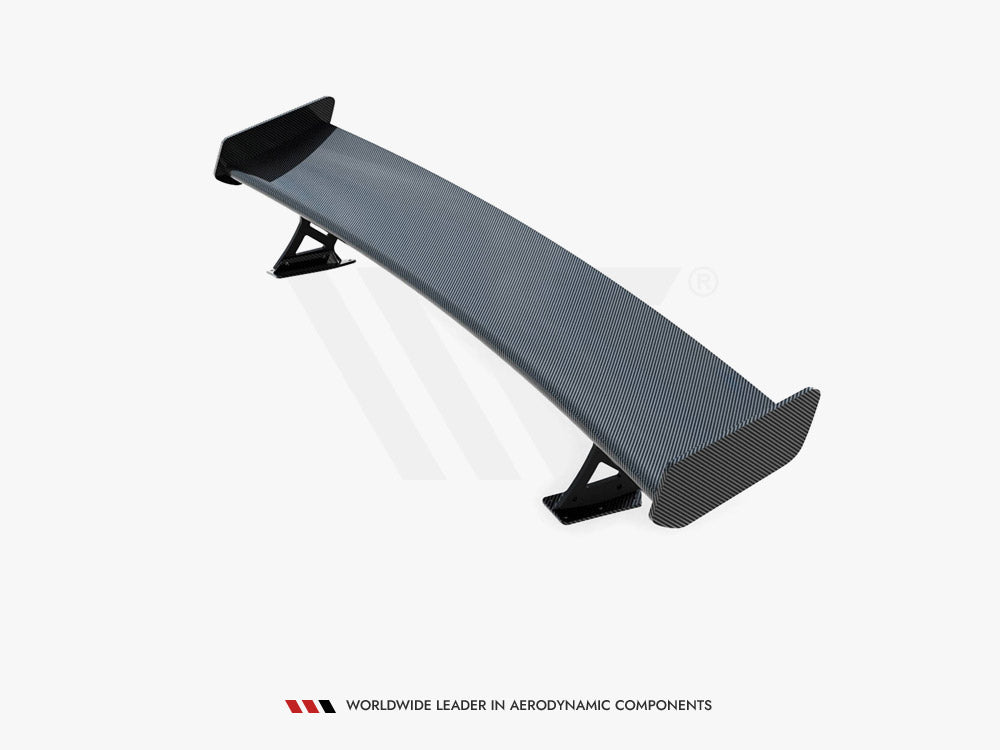 Maxton Design Carbon Spoiler With External Brackets Uprights Audi A3 / A3 S-Line / S3 / RS3 Sedan 8V / 8V Facelift