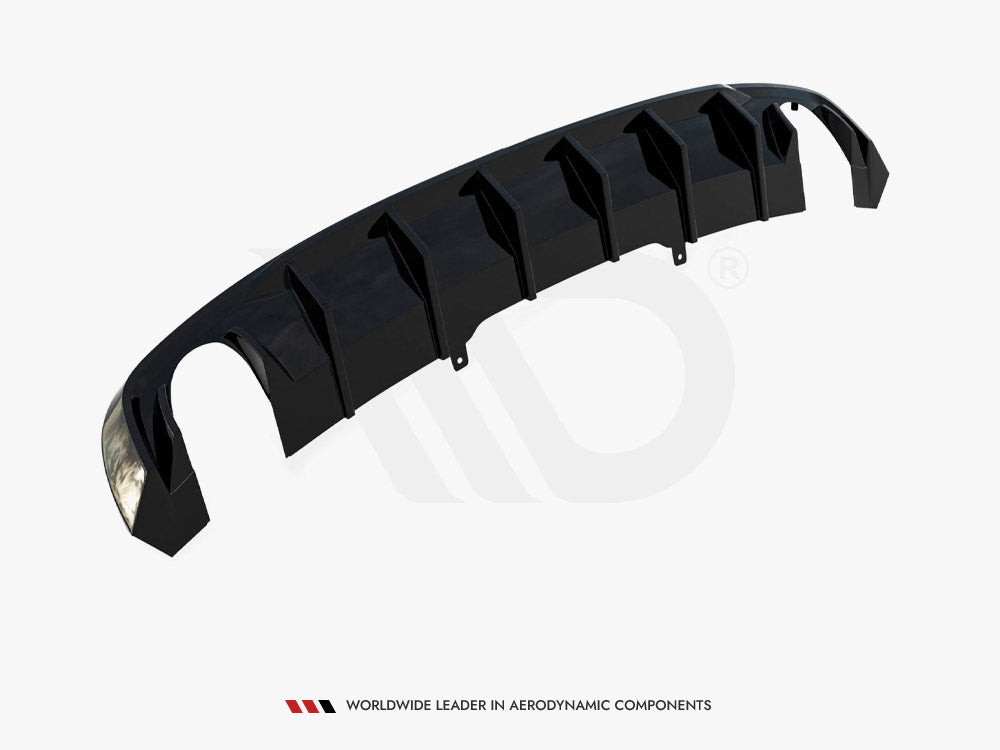 Maxton Design Rear Valance Audi A4 S-Line B9 (Version with single exhaust tips on both sides)