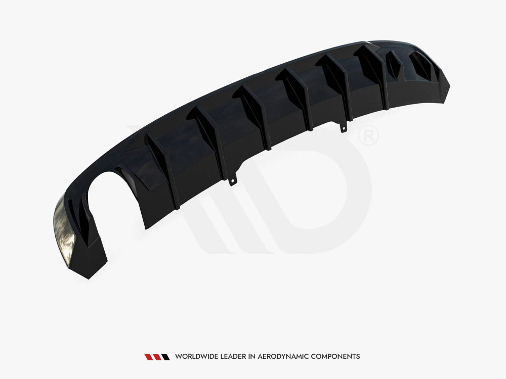 Maxton Design Rear Valance Audi A4 S-Line B9 (Version with single exhaust tip on one side)