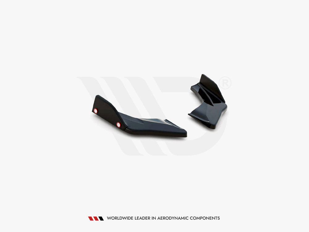 Maxton Design Rear Side Splitters V.1 + Flaps Volkswagen Golf GTI Clubsport Mk8 Facelift