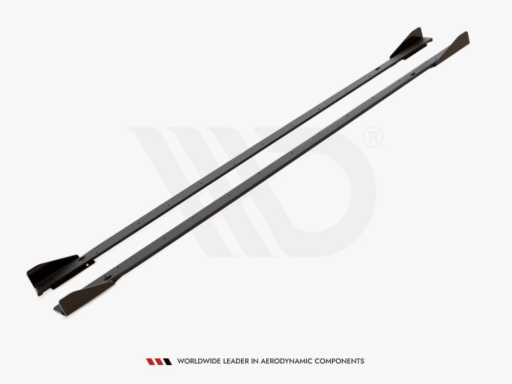 Maxton Design Street PRO Side Skirts Diffusers + Flaps Volkswagen Golf GTI Clubsport Mk8 Facelift