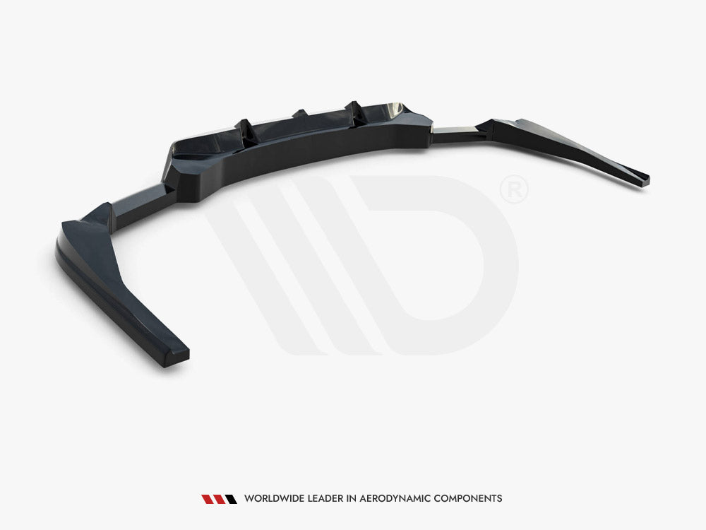 Maxton Design Rear Splitter (Vertical Bars) V.2 BMW X4 M-Pack G02 Facelift