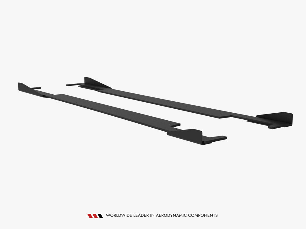 Maxton Design Street PRO Side Skirts Diffusers + Flaps Subaru Impreza WRX STI Mk3 Facelift