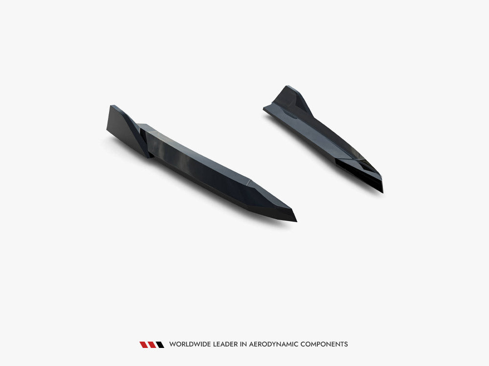 Maxton Design Rear Side Splitters V.6 Skoda Octavia RS Liftback / Estate Mk4 / Mk4 Facelift