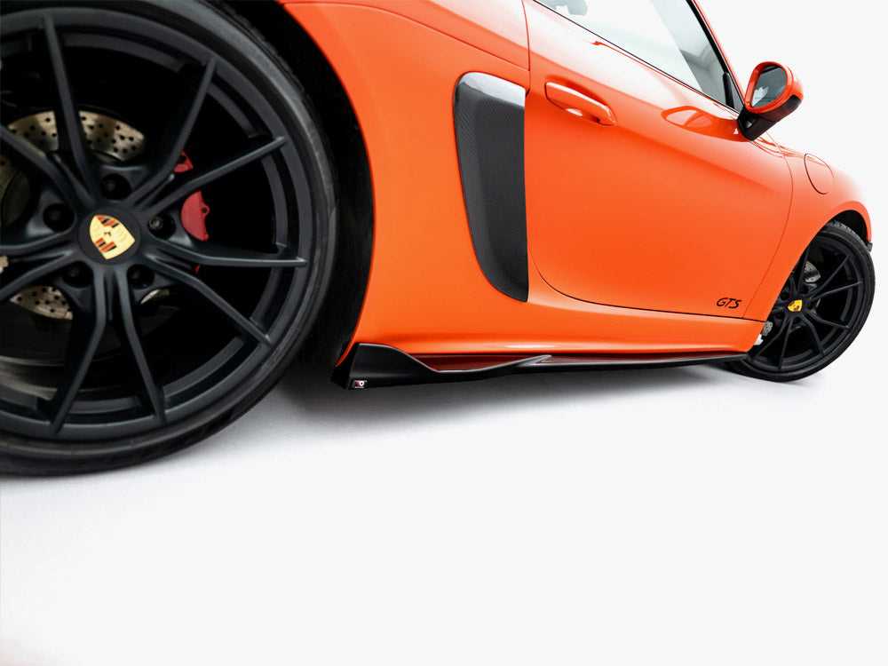 Maxton Design Side Skirts Diffusers V.2 Porsche 718 Cayman GTS 982c