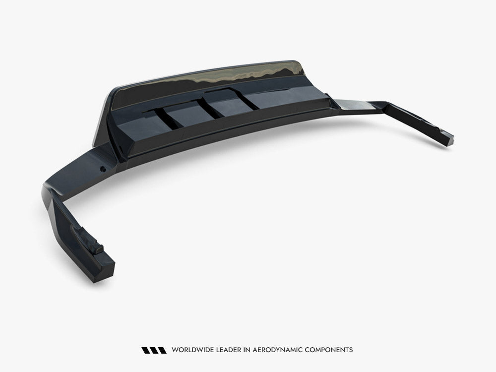 Maxton Design Rear Splitter (Vertical Bars) Volkswagen Touareg R-Line Mk3 Facelift