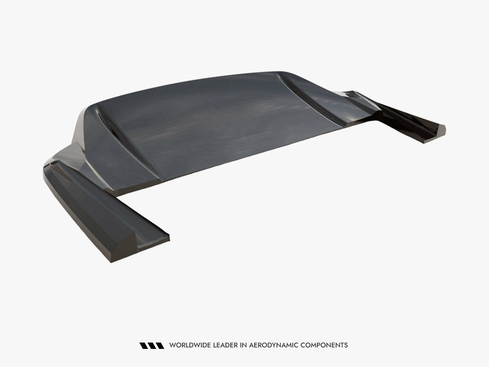 Maxton Design Rear Splitter (Vertical Bars) Porsche Taycan / Taycan 4 / Taycan 4S / Taycan GTS Mk1