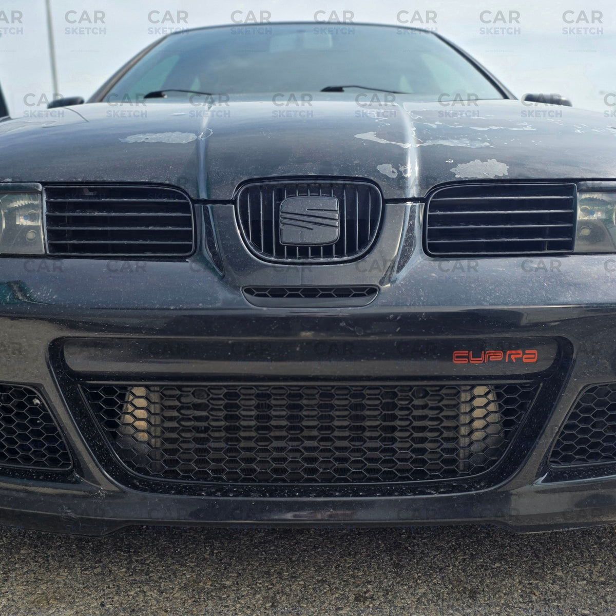 Seat Leon 1M Cupra Front Grille Insert – Honeycomb or Cupra Logo Design