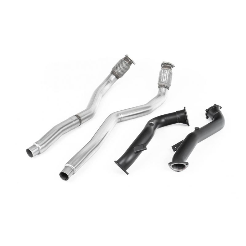 Milltek Sport - Audi S7 Sportback 4.0 TFSI quattro S tronic Large-bore Downpipes and Cat Bypass Pipes SSXAU634