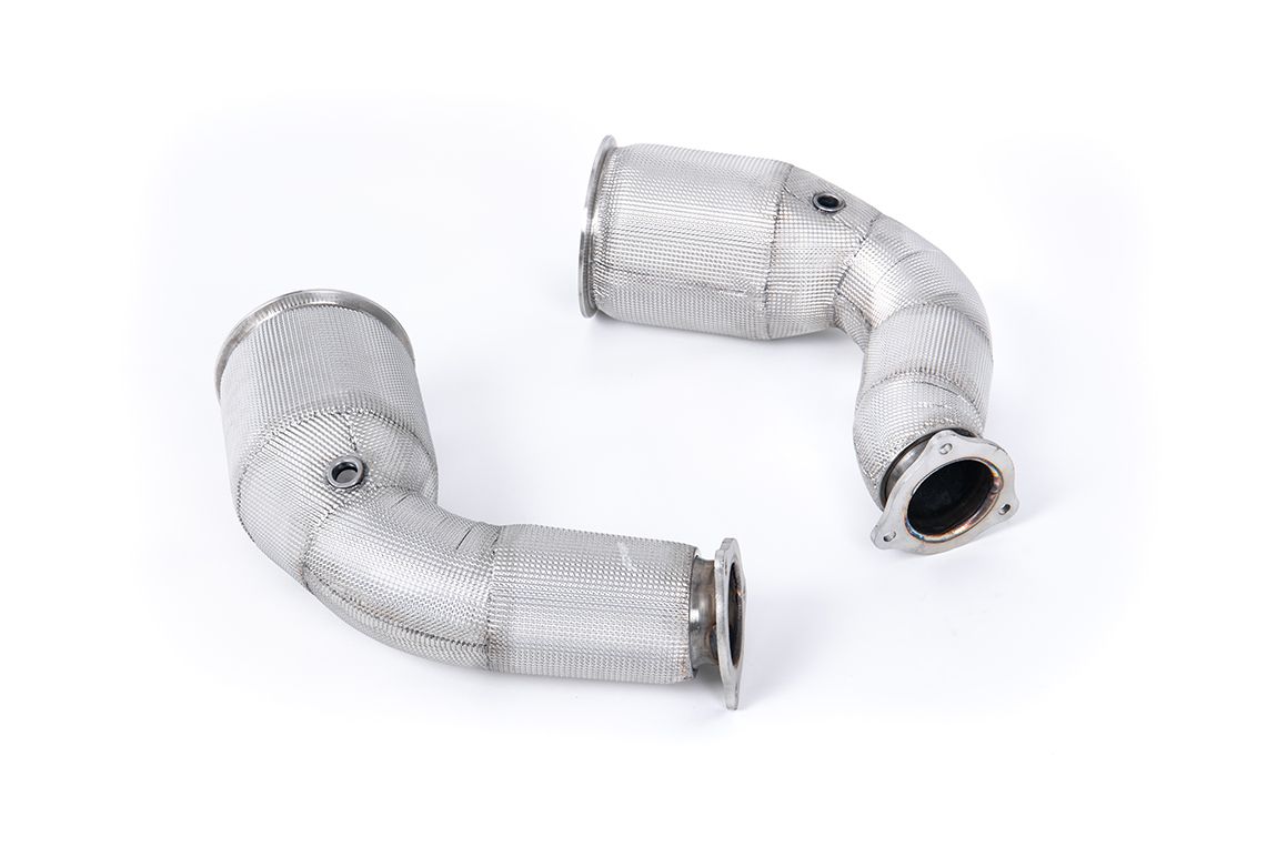 Milltek Exhaust - Audi RS4 B9 2.9 V6 Turbo Avant (Non OPF/GPF Models) Large-bore De-cat Downpipes SSXAU816