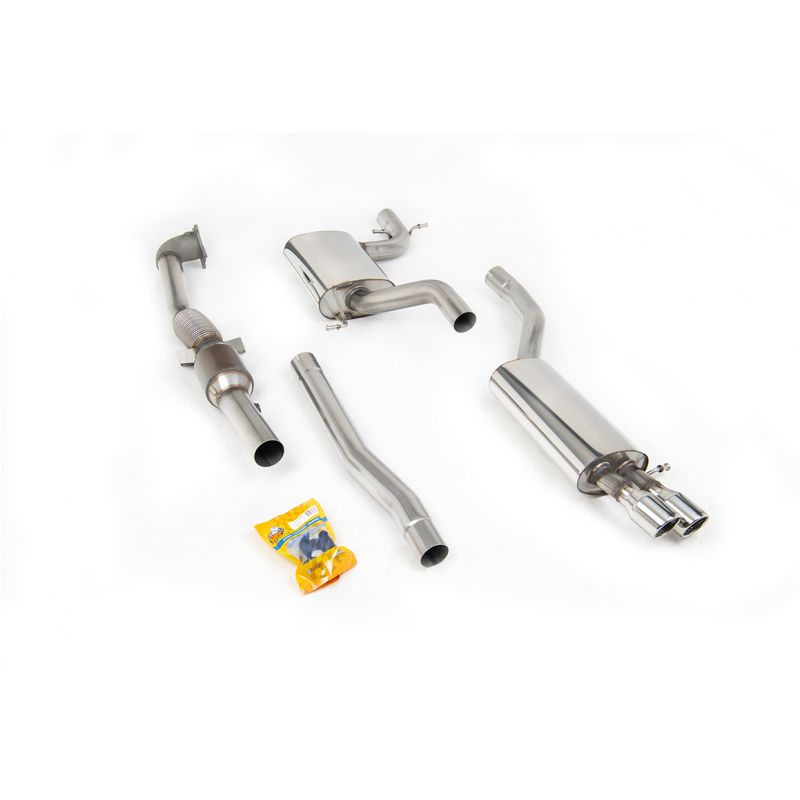 Milltek Exhaust - Volkswagen JETTA MK5 GLI 2.0T FSI Turbo-back Exhaust including Hi-Flow Sports Cat SSXVW099