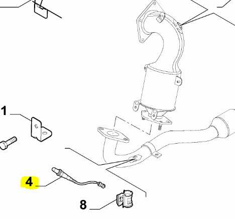Genuine Abarth Post Cat Lambda Sensor - 500 Abarth - With Euro 6 Emissions - TMC Motorsport