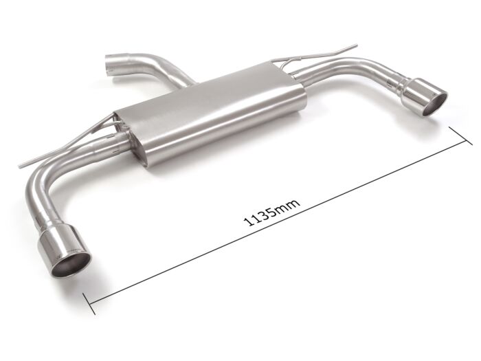 Ragazzon Stainless Steel rear silencer left/right VOLKSWAGEN 1.5TSI - 1.5eTSI (110kW - Multilink) 12/2019>> (50.1020.61) - TMC Motorsport