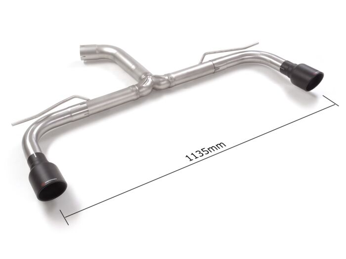 Ragazzon Stainless steel rear tube group N left/right VOLKSWAGEN 1.5TSI - 1.5eTSI (110kW - Multilink) 12/2019>> (50.1025.61B) - TMC Motorsport